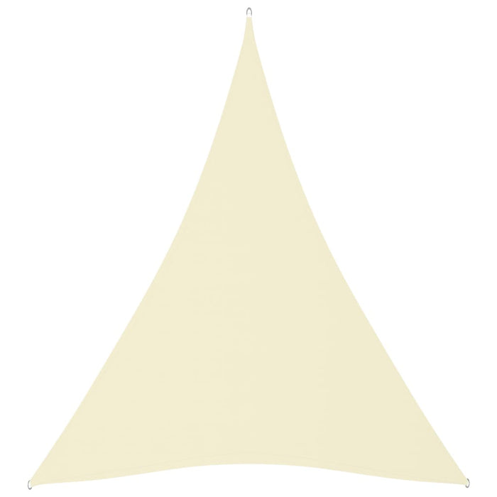 Parasole a Vela in Tessuto Oxford Triangolare 5x7x7m Crema 135237