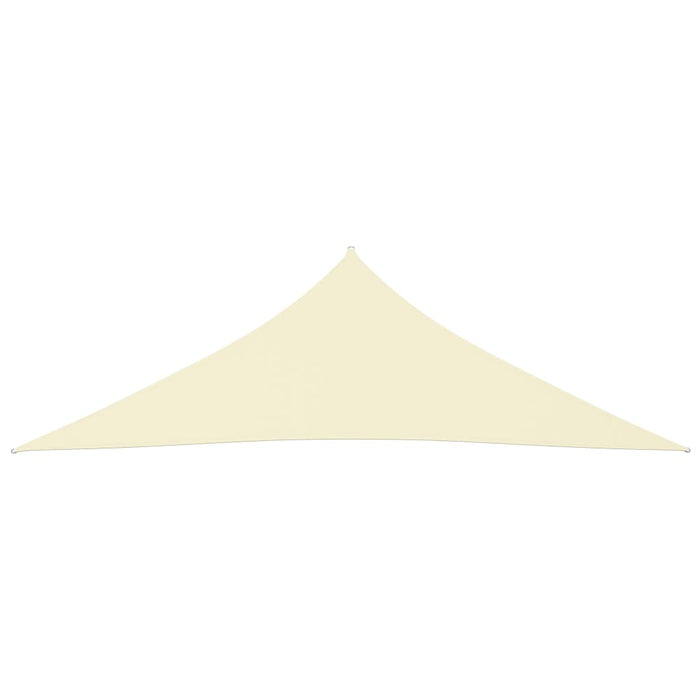 Parasole a Vela Oxford Triangolare 5x5x6 m Crema 135238