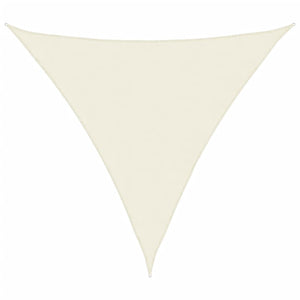 Parasole a Vela in Tessuto Oxford Triangolare 6x6x6m Crema 135240