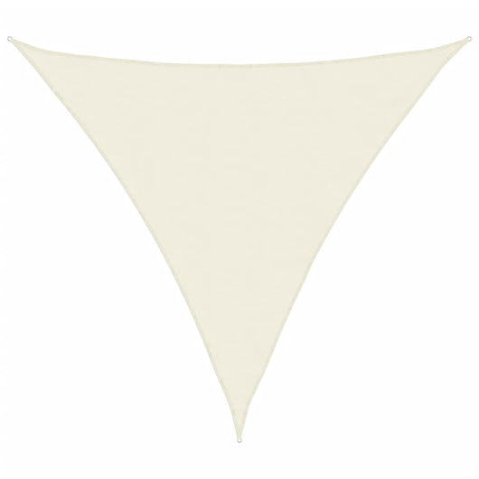 Parasole a Vela in Tessuto Oxford Triangolare 6x6x6m Crema 135240