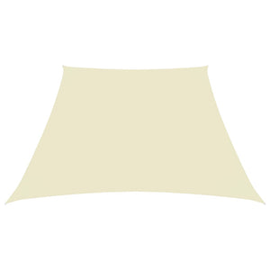 Parasole a Vela in Tela Oxford a Trapezio 2/4x3 m Crema