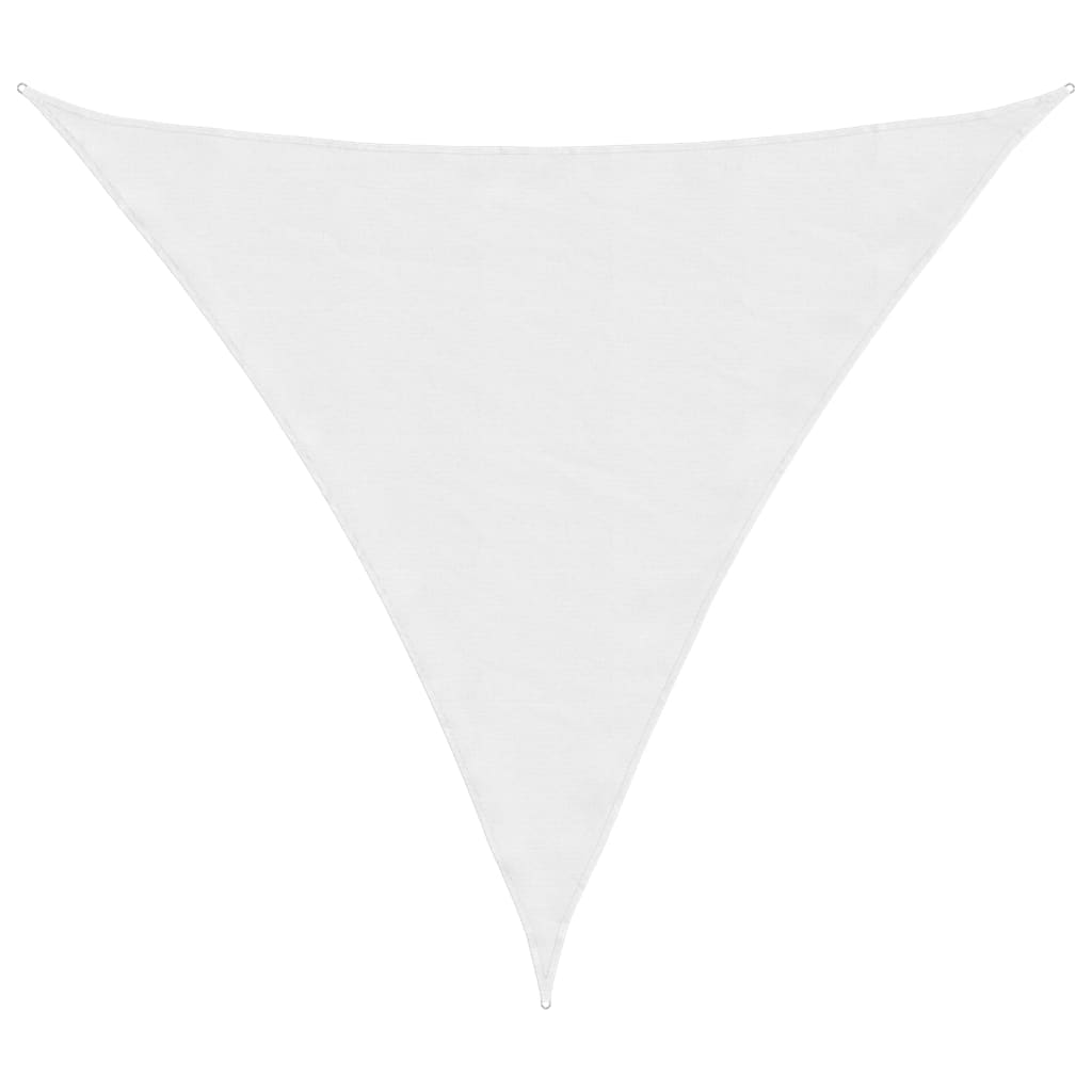 Parasole a Vela Oxford Triangolare 3x3x3 m Bianco 135280