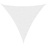 Parasole a Vela Oxford Triangolare 3x3x3 m Bianco 135280