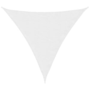 Parasole a Vela Oxford Triangolare 3x3x3 m Bianco 135280