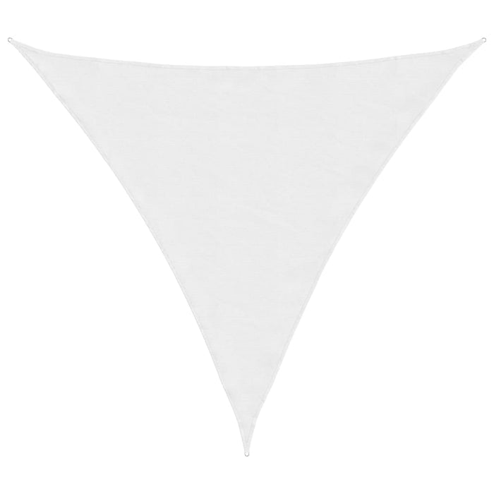 Parasole a Vela Oxford Triangolare 3x3x3 m Bianco 135280