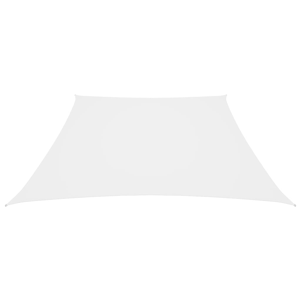 Parasole a Vela in Tela Oxford a Trapezio 2/4x3 m Bianco 135296