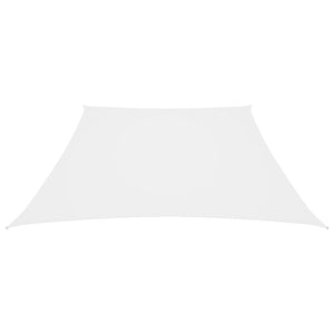 Parasole a Vela in Tela Oxford a Trapezio 2/4x3 m Bianco 135296