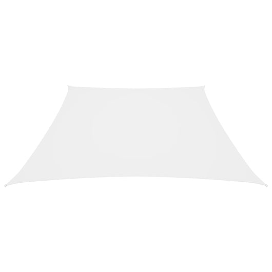 Parasole a Vela in Tela Oxford a Trapezio 2/4x3 m Bianco 135296