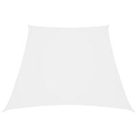 Parasole a Vela in Tela Oxford a Trapezio 3/4x3 m Bianco