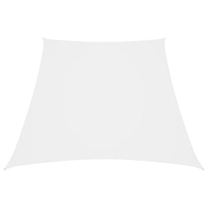 Parasole a Vela in Tela Oxford a Trapezio 3/4x3 m Bianco 135297