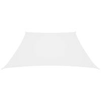 Parasole a Vela in Tela Oxford a Trapezio 3/4x3 m Bianco 135297