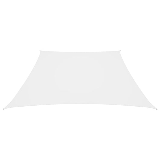 Parasole a Vela in Tela Oxford a Trapezio 3/4x3 m Bianco 135297