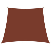 Parasole a Vela in Tela Oxford a Trapezio 2/4x3 m Terracotta