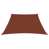 Parasole a Vela in Tela Oxford a Trapezio 2/4x3 m Terracotta