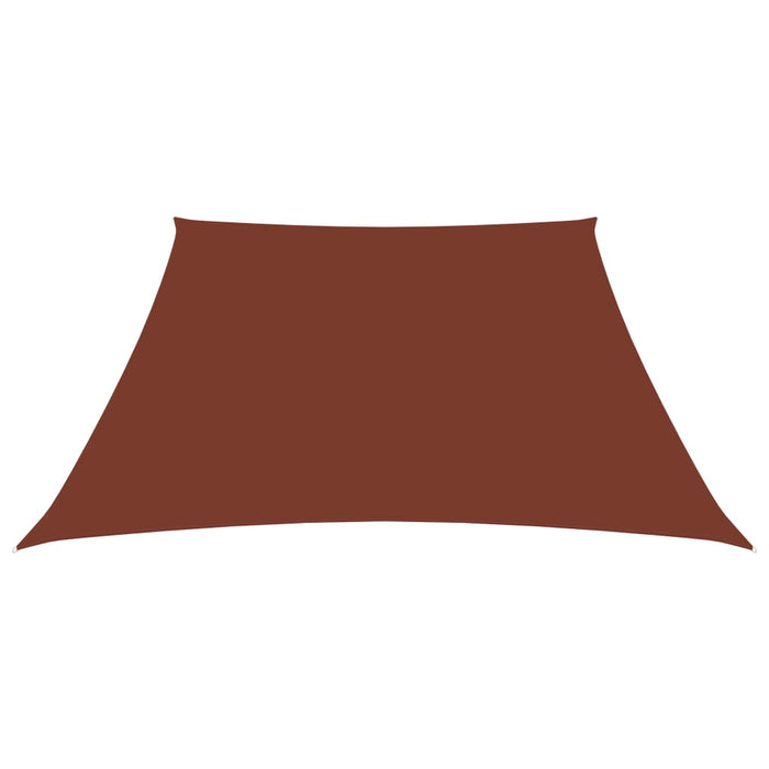 Parasole a Vela in Tela Oxford a Trapezio 2/4x3 m Terracotta