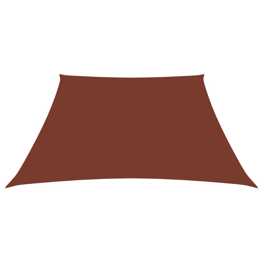 Parasole a Vela in Tela Oxford a Trapezio 2/4x3 m Terracotta 135406