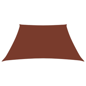 Parasole a Vela in Tela Oxford a Trapezio 2/4x3 m Terracotta 135406