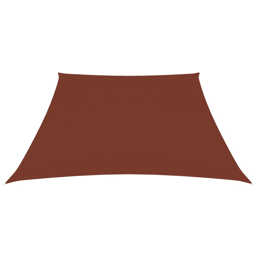 Parasole a Vela in Tela Oxford a Trapezio 3/4x3 m Terracotta