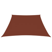 Parasole a Vela in Tela Oxford a Trapezio 3/4x3 m Terracotta