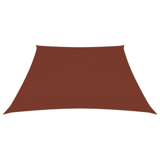 Parasole a Vela in Tela Oxford a Trapezio 3/4x3 m Terracotta