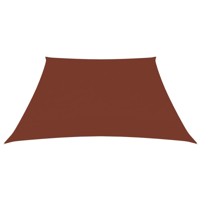 Parasole a Vela in Tela Oxford a Trapezio 3/4x3 m Terracotta