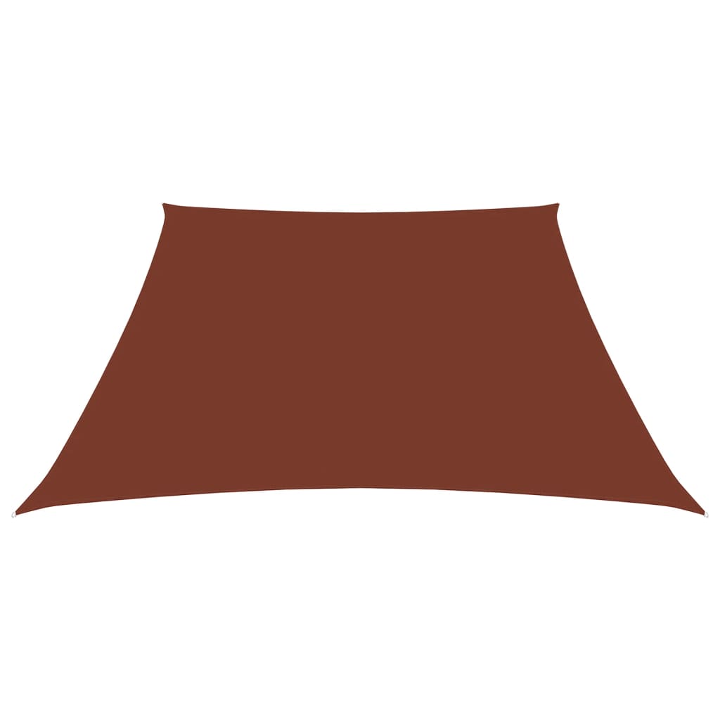 Parasole a Vela in Tela Oxford a Trapezio 3/5x4 m Terracotta 135408