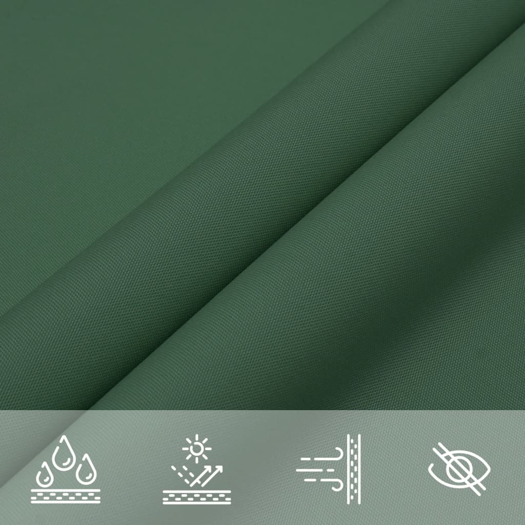 Vela Parasole in Tela Oxford Quadrata 2,5x2,5 m Verde Scuro cod mxl 21266