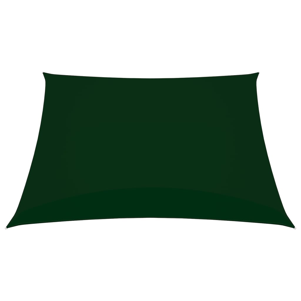 Parasole in Tessuto Oxford Quadrato 3,6x3,6 m Verde Scuro cod mxl 25450