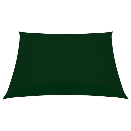 Parasole in Tessuto Oxford Quadrato 3,6x3,6 m Verde Scuro 135468