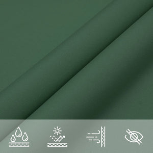 Parasole in Tessuto Oxford Quadrato 3,6x3,6 m Verde Scuro cod mxl 25450