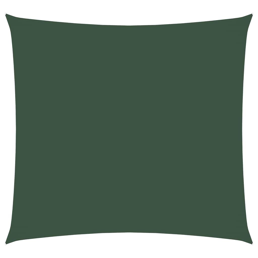 Vela Parasole in Tela Oxford Quadrata 4x4 m Verde Scuro 135469