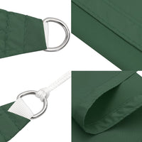 Vela Parasole in Tela Oxford Quadrata 4x4 m Verde Scuro 135469