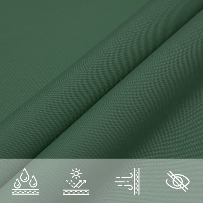 Vela Parasole in Tela Oxford Quadrata 4x4 m Verde Scuro 135469