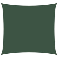 Parasole a Vela in Tela Oxford Quadrato 4,5x4,5 m Verde Scuro 135470