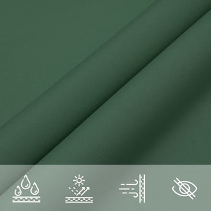 Parasole a Vela in Tela Oxford Quadrato 4,5x4,5 m Verde Scuro 135470