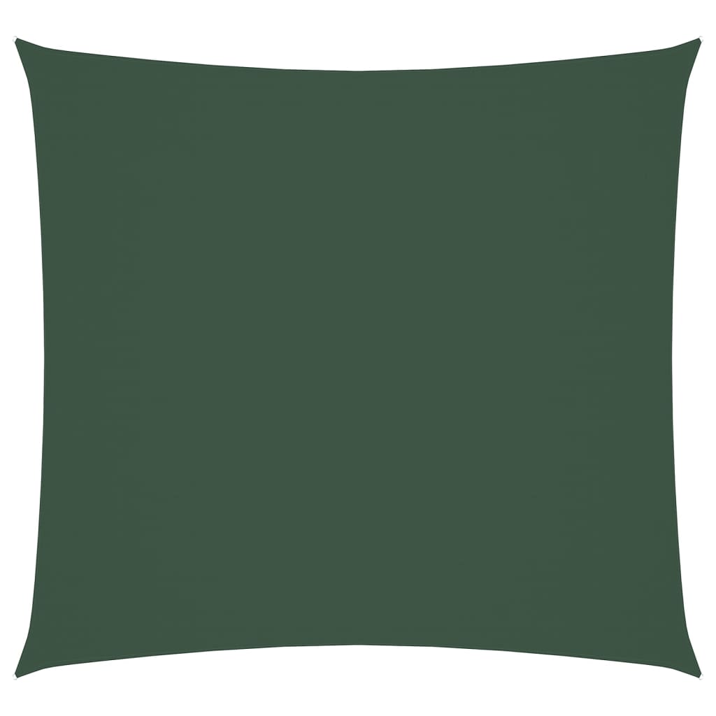 Parasole a Vela in Tela Oxford Quadrato 7x7 m Verde Scuro cod mxl 21719