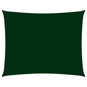 Parasole a Vela Oxford Rettangolare 2x3,5 m Verde Scuro 135476