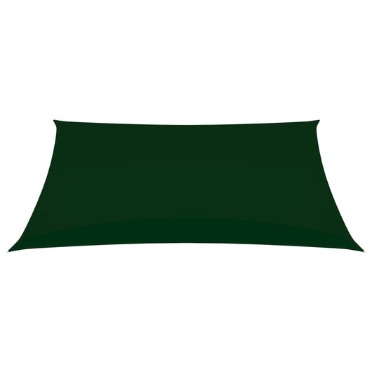 Parasole a Vela Oxford Rettangolare 2x4,5 m Verde Scuro 135478