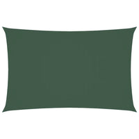 Parasole a Vela Oxford Rettangolare 2x5 m Verde Scuro 135479