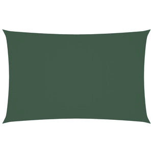 Parasole a Vela Oxford Rettangolare 2x5 m Verde Scuro 135479