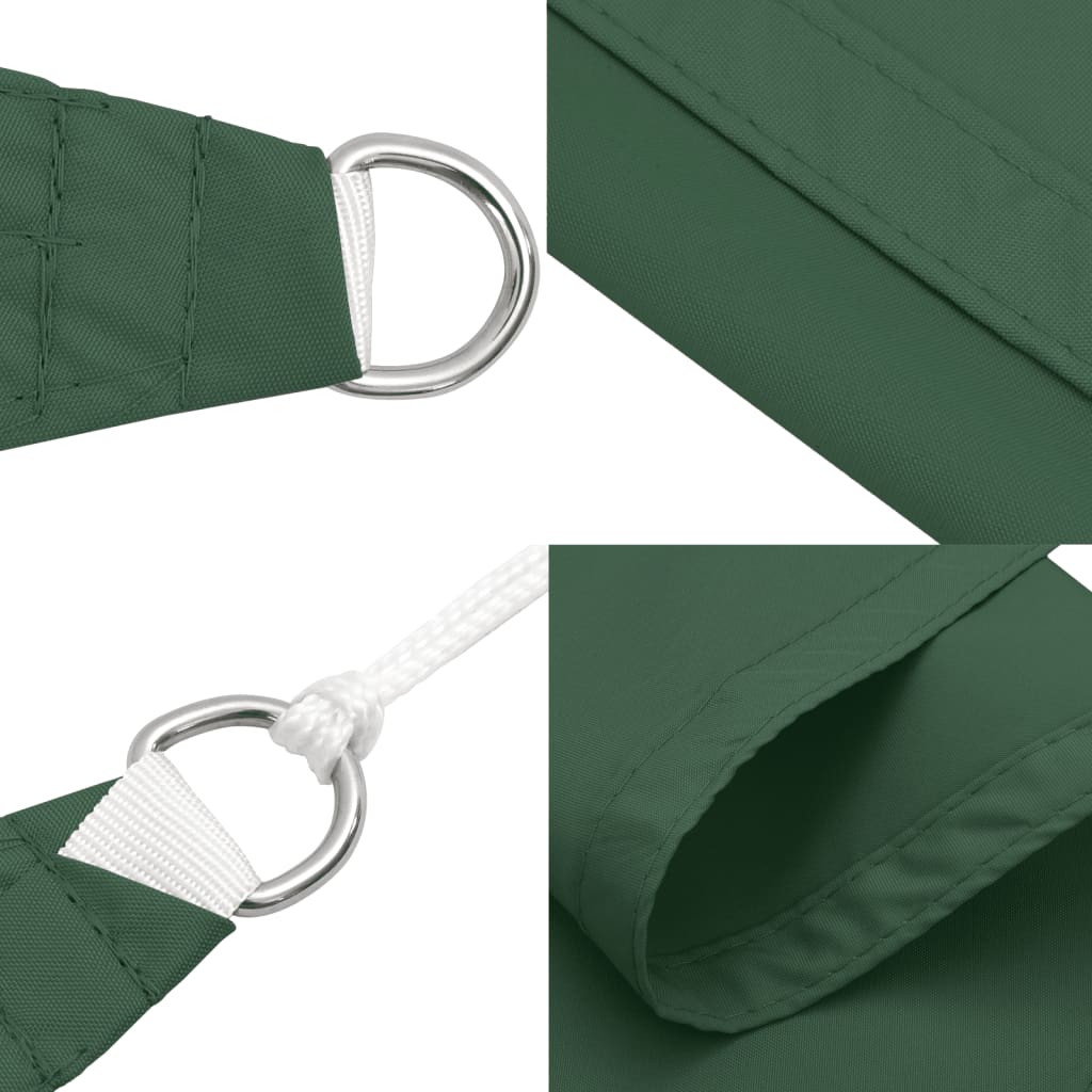 Parasole a Vela Oxford Rettangolare 2,5x3 m Verde Scuro 135480