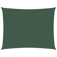 Parasole a Vela Oxford Rettangolare 2,5x3,5 m Verde Scuro 135481