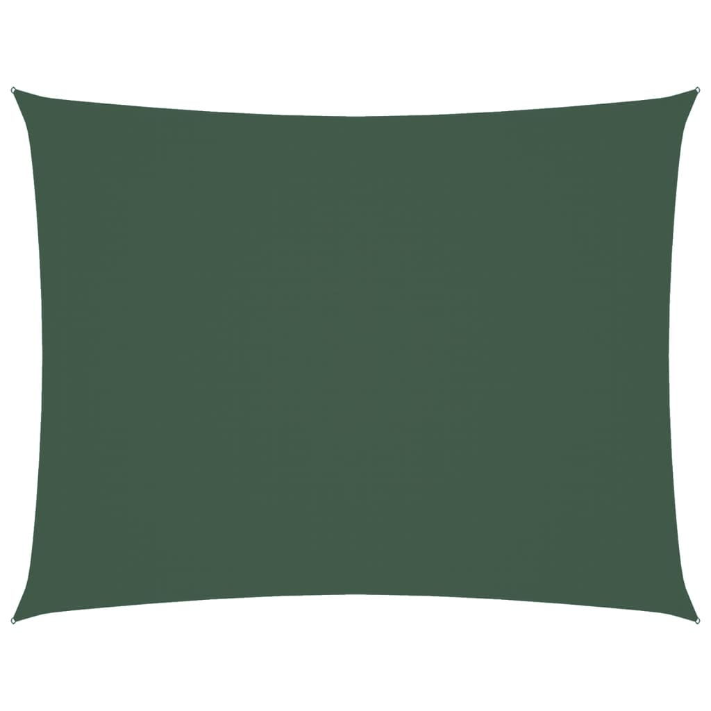 Parasole a Vela Oxford Rettangolare 2,5x4 m Verde Scuro 135482