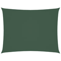 Parasole a Vela Oxford Rettangolare 2,5x4 m Verde Scuro 135482