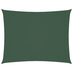 Parasole a Vela Oxford Rettangolare 2,5x4 m Verde Scuro 135482