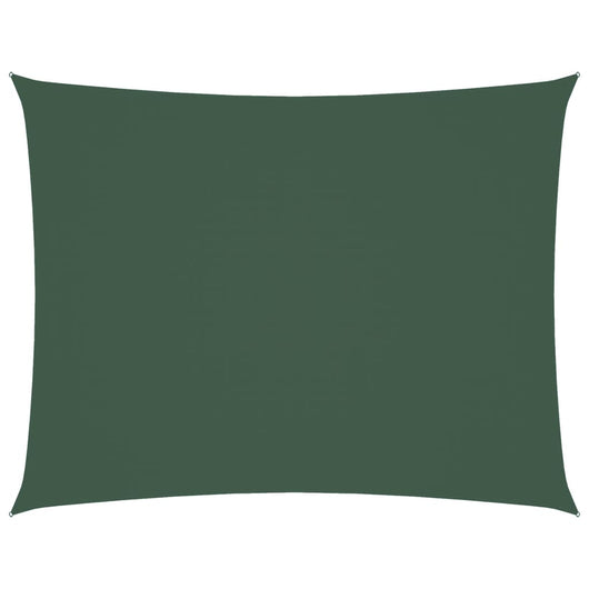 Parasole a Vela Oxford Rettangolare 2,5x4 m Verde Scuro 135482