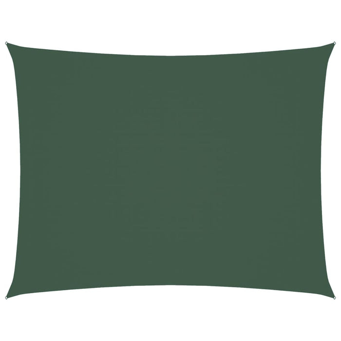 Parasole a Vela Oxford Rettangolare 2,5x4 m Verde Scuro 135482