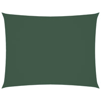 Parasole a Vela Oxford Rettangolare 3,5x4,5 m Verde Scuro cod mxl 9663