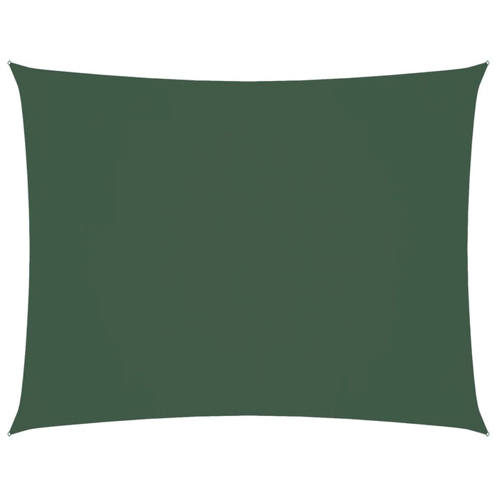 Parasole a Vela Oxford Rettangolare 3,5x5 m Verde Scuro 135490