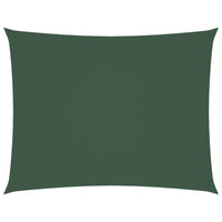 Parasole a Vela Oxford Rettangolare 4x5 m Verde Scuro 135491